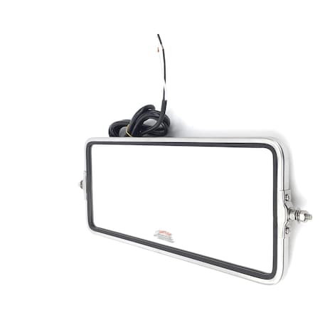 Truck-Lite 7 X 16 In., West Coast Mirror, Silver Stainless Steel 97809